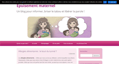 Desktop Screenshot of epuisement-maternel.com