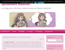 Tablet Screenshot of epuisement-maternel.com